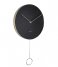 KarlssonWall Clock Pendulum Metal Black (KA5766BK)