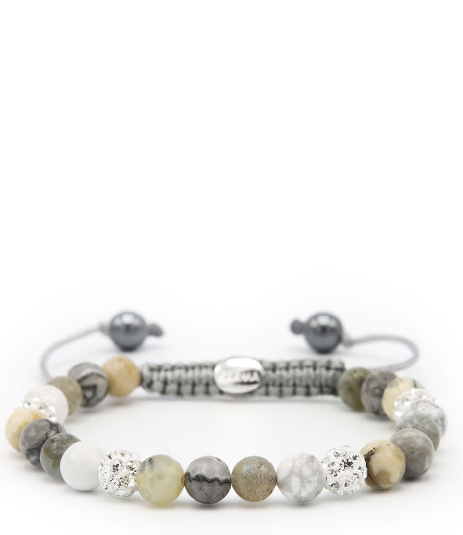 Karma Armbanden Spiral Natural Grey XS Wit