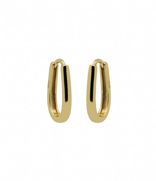 Karma  Hoops Solid Shaped Goldplated Zilver Goldplated