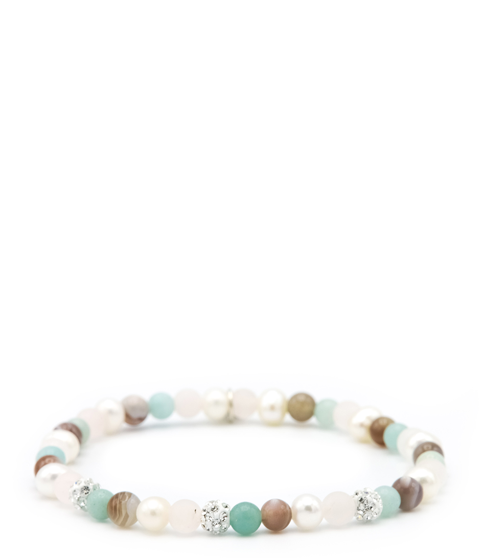 Karma Armbanden Spiral Cotton Candy EL Wit