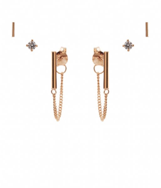 Karma  Earparty Plain Perfection Zilver Roseplated (EP002RP)