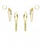 Karma  Earparty Sunny Square Zilver Goldplated (EP005GP)