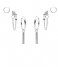 Karma  Earparty Sunny Square Zilver (EP005S)