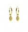 Karma  Hoops Symbols Pointy Oval Zilver Goldplated (M3159GP)