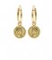 Karma  Hoops Symbols Coin 2 Zilver Goldplated (M2446)