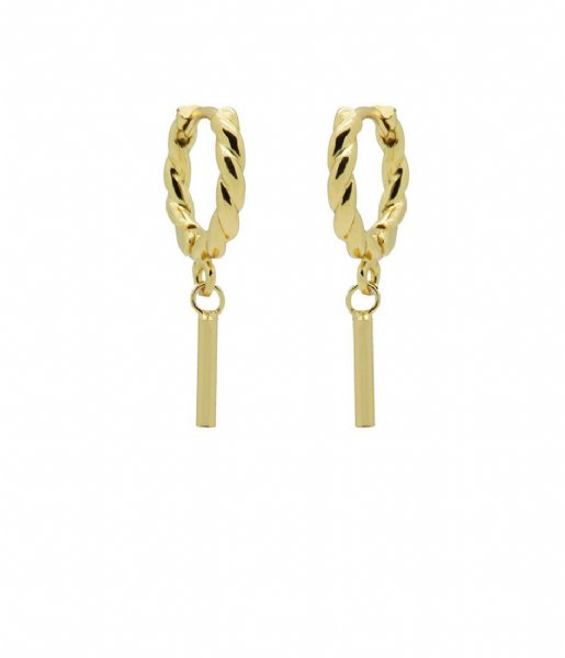 Karma  Twisted Hoops Tube Goldplated Zilver Goldplated