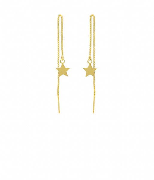Karma  Pull Through Star Zilver Goldplated (M3021)