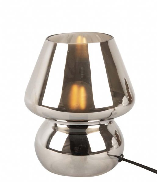 Leitmotiv Lampa stołowa Table lamp Glass Vintage Chrome (LM1978CH)