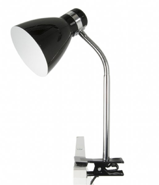 Leitmotiv Lampa stołowa Clip On Lamp Study Metal Black (LM1291)