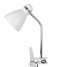 Leitmotiv Lampa stołowa Clip On Lamp Study Metal White (LM1292)