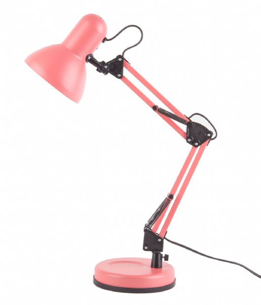 Leitmotiv Lampa stołowa Desk lamp Hobby steel matt Coral pink (LM1918CP)