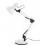 Leitmotiv Lampa stołowa Desk lamp Hobby steel matt White (LM1918WH)