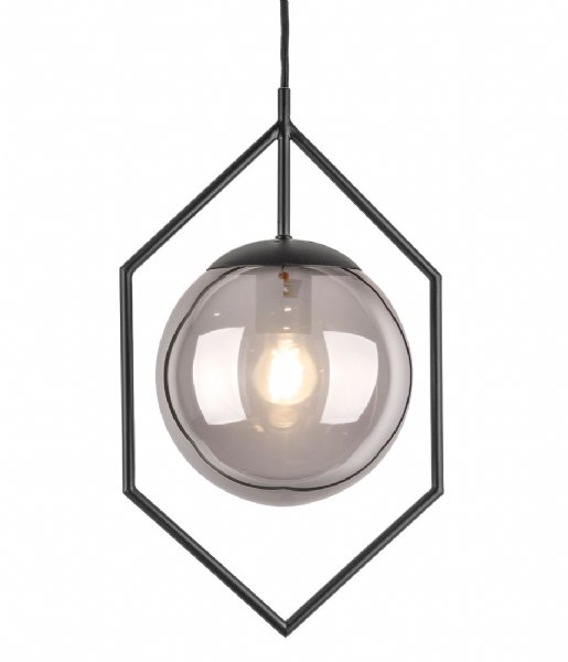 Leitmotiv Lampa wisząca Pendant lamp Diamond Framed glass Dark grey (LM1884GY)