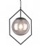 Leitmotiv Lampa wisząca Pendant lamp Diamond Framed glass Dark grey (LM1884GY)