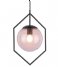 Leitmotiv Hanglamp Pendant lamp Diamond Framed glass Pink (LM1884PI)