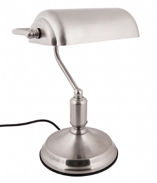 Leitmotiv Lampa stołowa Table lamp Bank iron Iron nickel (LM1890SI)