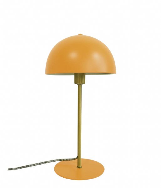 Leitmotiv Lampa stołowa Table lamp Bonnet metal curry yellow (LM1766)