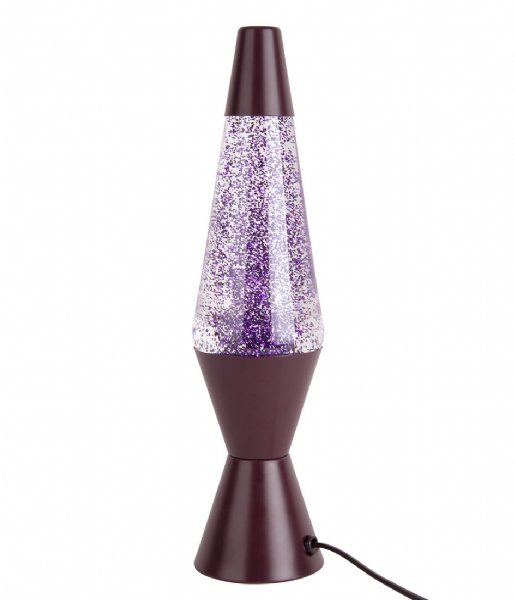 Leitmotiv Lampa stołowa Table lamp Glitter Dark Purple (LM1921PU)