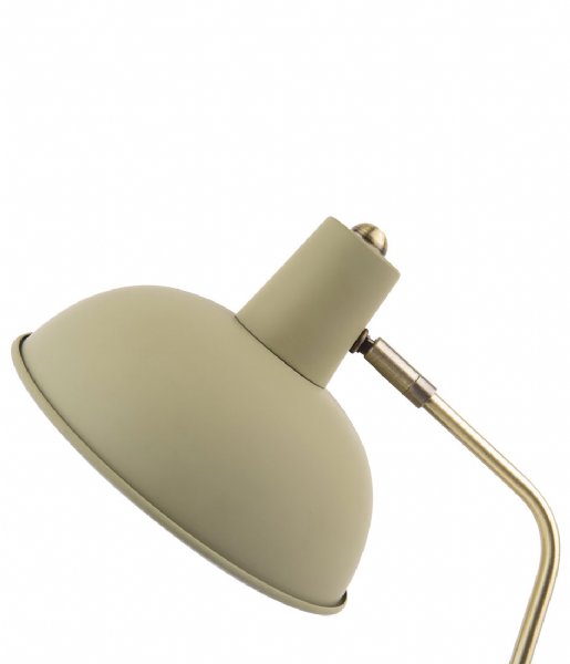 Leitmotiv Lampa stołowa Table lamp Hood metal matt Olive Green (LM1917OG)