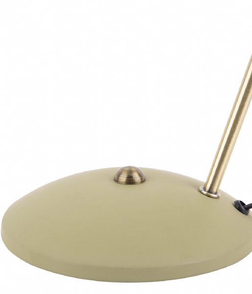 Leitmotiv Lampa stołowa Table lamp Hood metal matt Olive Green (LM1917OG)