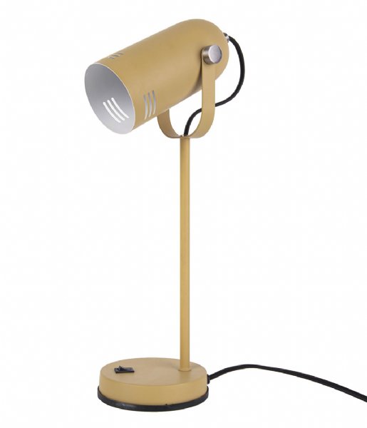 Leitmotiv Lampa stołowa Table lamp Husk iron Mustard yellow (LM1966YE)