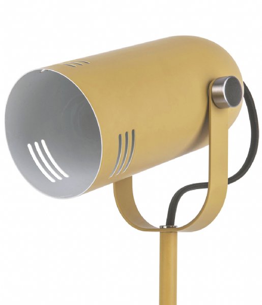 Leitmotiv Lampa stołowa Table lamp Husk iron Mustard yellow (LM1966YE)