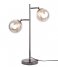Leitmotiv Lampa stołowa Table lamp Shimmer grey glass shades Smokey grey (LM1913GY)