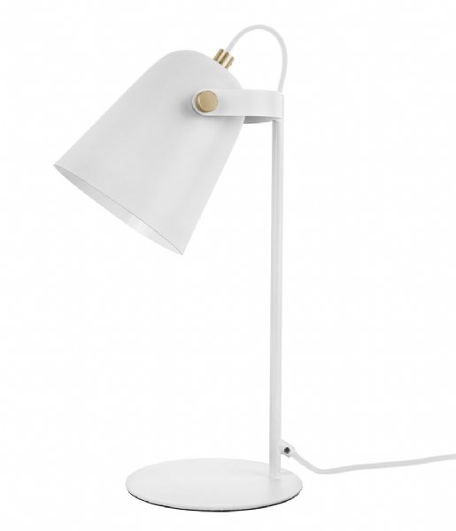 Leitmotiv Lampa stołowa Table lamp Steady metal matt White (LM1914WH)