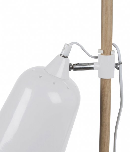 Leitmotiv Lampa stołowa Table lamp Wood-like metal White (LM1234)