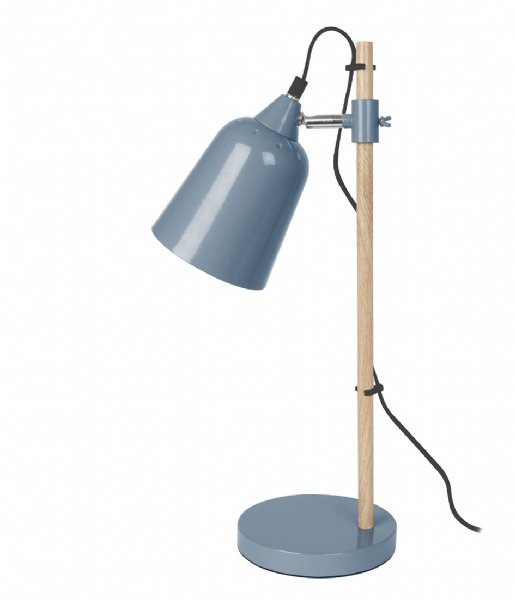 Leitmotiv Lampa stołowa Table lamp Wood-like metal Jeans blue (LM1235)