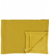 Les Reves d Anais Fleece blanket 100x150cm Bliss Mustard