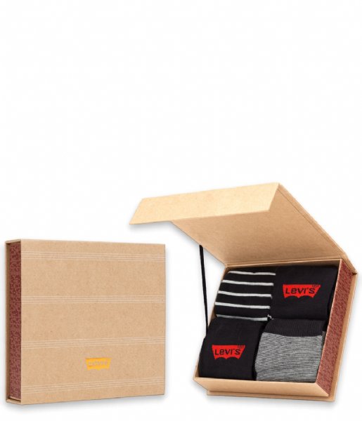 Levi's  Giftbox Reg Cut Stripe Black 4P Black Combo (001)