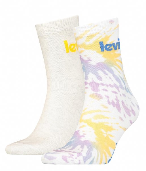 Levi's  Owl Tie Dye Short Cut 2P Off White (002)