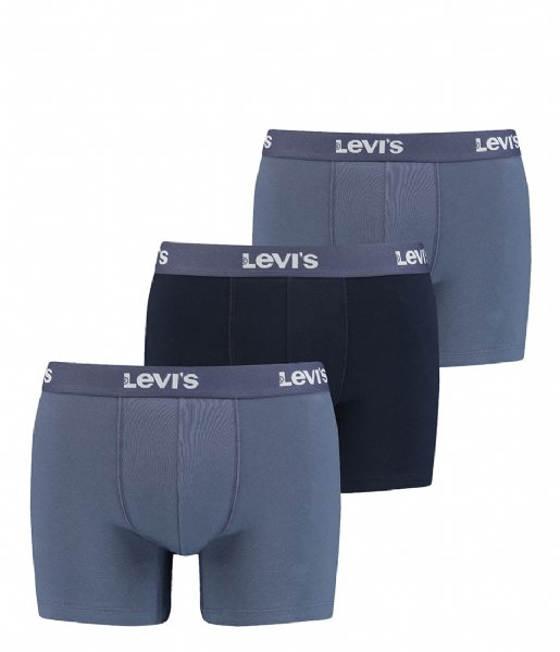 Levi's  Back In Session Boxer Brief 3P Blue Combo (004)