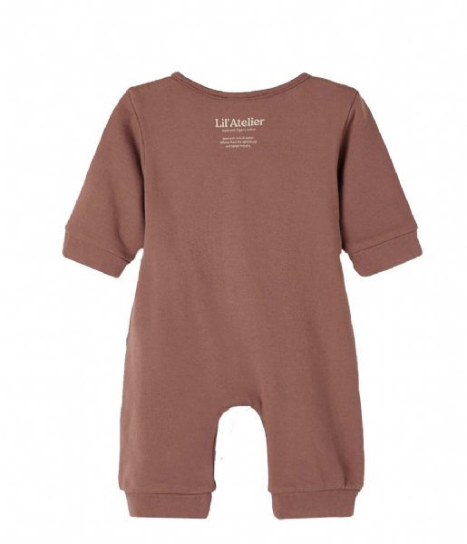 Lil Atelier Babykleding Rage Long Sleeve Loose Sweat Suit Lil Chestnut (3739895)
