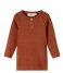 Lil Atelier  Nbmgeo Long Sleeve Top Solid Lil Tortoise Shell