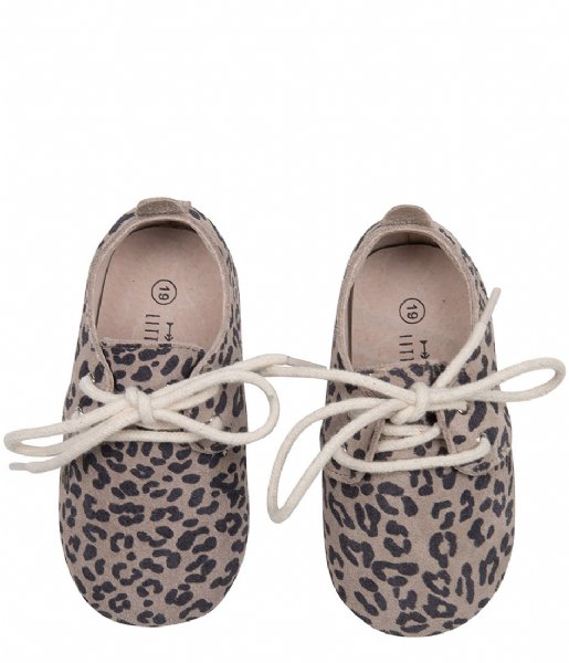 Little Indians  Bootie Oxford Leopard Taupe