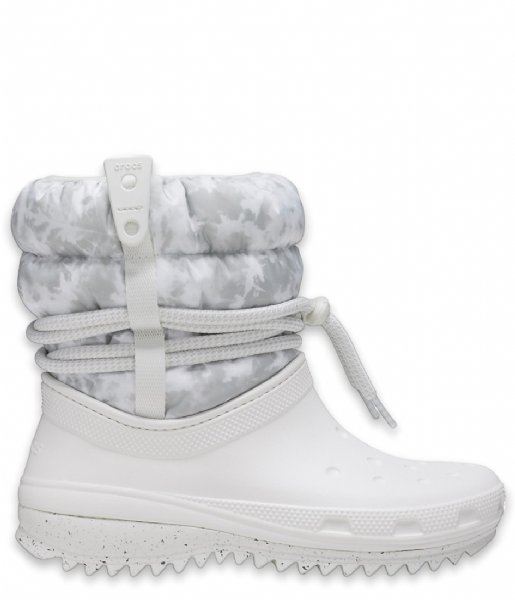Crocs Snowboot Classic Neo Puff Luxe Boot Women Almost white light grey (1CR)