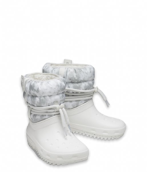 Crocs Snowboot Classic Neo Puff Luxe Boot Women Almost white light grey (1CR)