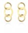 LOTT Gioielli  Classic EarringTriple Round Open Charms Satin Gold plated