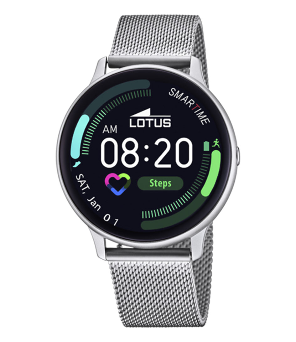 Lotus Smartwatch Smartime, 50014/1(set, 2 delig, Met lichtgrijze silicone, verwisselbare armband ) online kopen