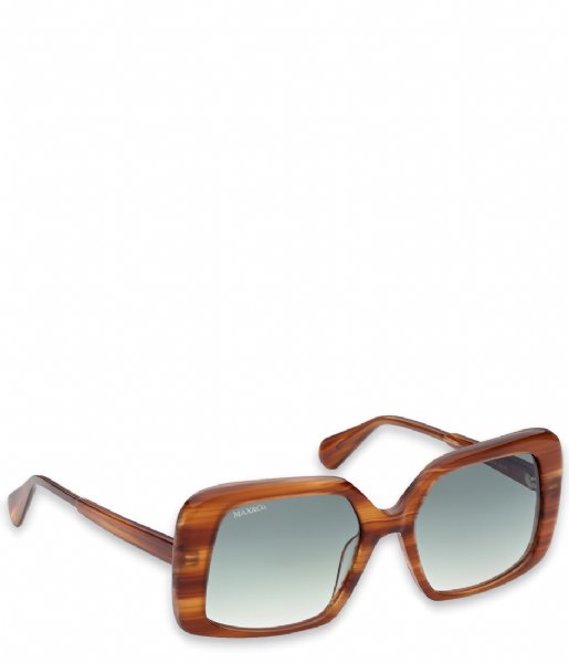 Max and Co  Wood MO0031 Shiny Light Brown / Gradient Green