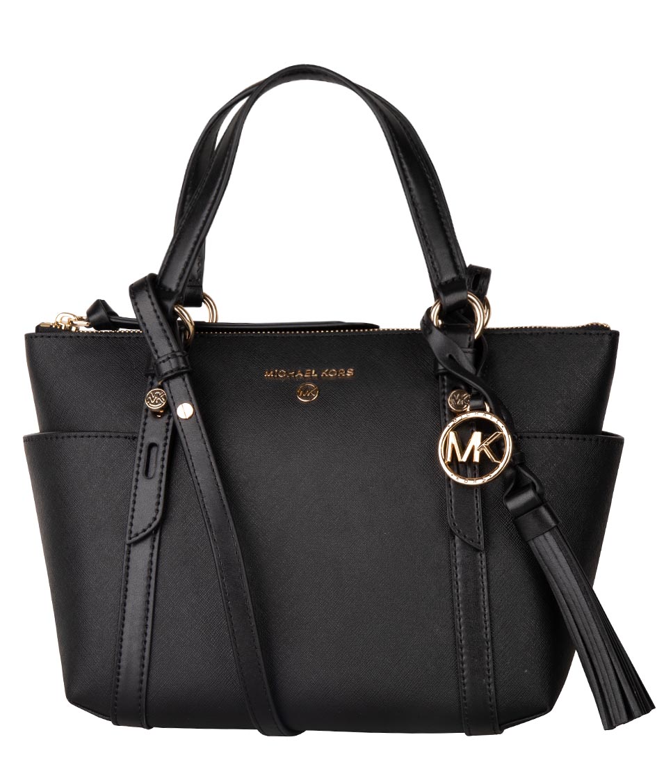 all black mk purse