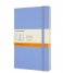 Moleskine  Notebook Large Gelinieerd/Lined Hardcover Hydrangea Blue (B42)