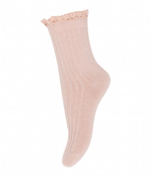 MP Denmark  Julia Socks With Lace Rose Dust (853)