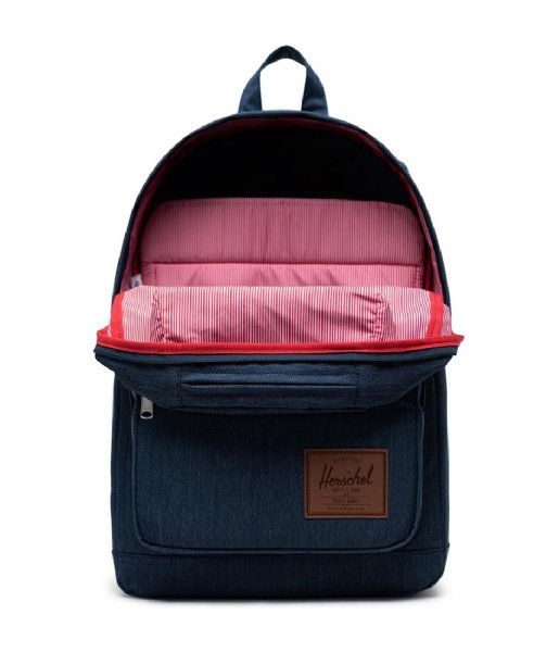 Herschel Supply Co. Dagrugzak Pop Quiz Indigo Denim Crosshatch Herschel Supply Co. Dagrugzak Pop Quiz Indigo Denim Crosshatch
