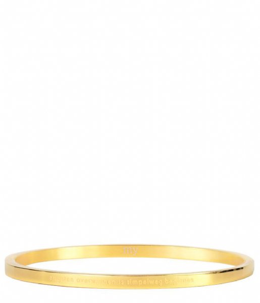 My Jewellery  Bangle Angsten Overwinnen gold colored (1200)