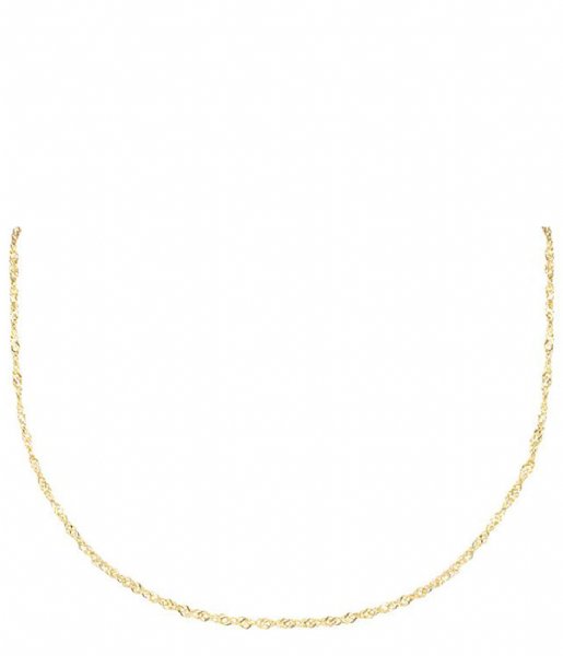 My Jewellery  Twisted Basic Necklace Short gold colored (1200)