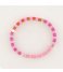 My Jewellery  Armband Met Platte Kralen roze (0800)