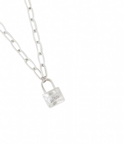 My Jewellery Ketting Ketting met slot L'amour zilverkleurig (1500) My Jewellery Ketting Ketting met slot L'amour zilverkleurig (1500)